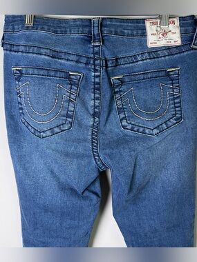 True Religion Jennie Curvy Skinny Ankle Jeans 30 Medium Wash Y2K Denim